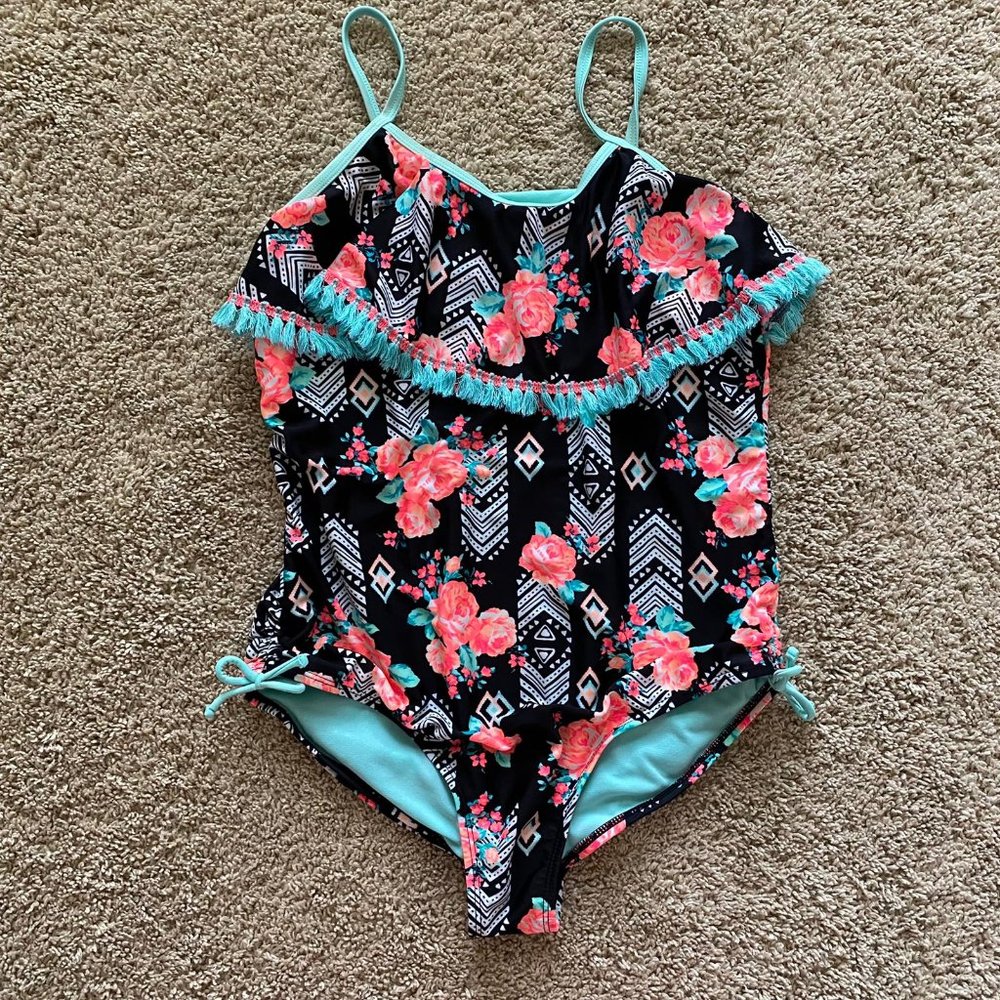 On piece swimsuit multicolor